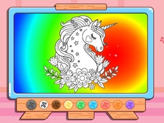 Cluiche Coloring Book: Glitter Unicorn