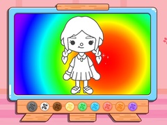 Cluiche Coloring Book: Toca Boca Girl