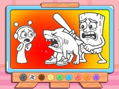Cluiche Coloring Book: Sprunki VS Tung Tung Sahur