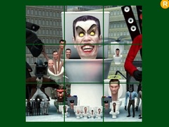 Cluiche Skibidi Toilet Sliding Puzzle