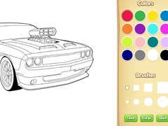 Cluiche Car Coloring Book