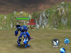 Cluiche Jurassic Dinosaur Mech Battle