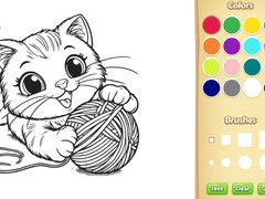 Cluiche Cat Coloring Book