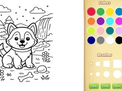 Cluiche Dog Coloring Book