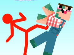 Cluiche Red Stickman vs Craftmans