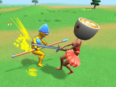 Cluiche Ragdoll Arena! Fun Spear Battle!