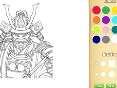 Cluiche Samurai Coloring Book
