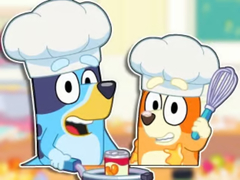 Cluiche Jigsaw Puzzle: Bluey & Bingo Fancy Cooking