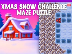 Cluiche Xmas Snow Challenge Maze Puzzle