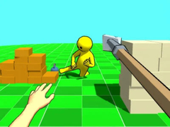 Cluiche Spear vs Ragdolls: Playground!