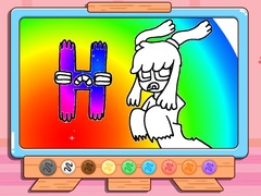 Cluiche Coloring Book: Alphabet Lore H