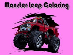 Cluiche Monster Jeep Coloring