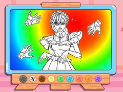 Cluiche Coloring Book: Wednesday Addams Dancing