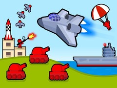 Cluiche Bomber Plane: 2D Air Strike