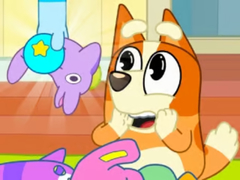 Cluiche Jigsaw Puzzle: Bluey Toy Claw Machine