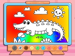 Cluiche Coloring Book: Crocodile