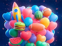 Cluiche Merge 3D - Match 3 Balloons