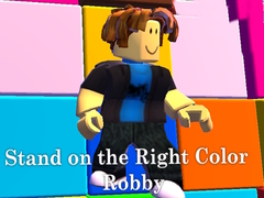 Cluiche Stand on the Right Color Robby