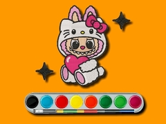 Cluiche Labubu Coloring Adventure