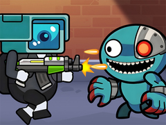 Cluiche Space Survival Rainbow Friends Monster