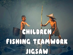 Cluiche Children Fishing Teamwork Jigsaw