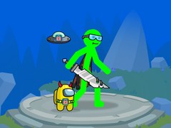 Cluiche Stickman Mega Boss Battles!