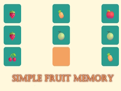 Cluiche Simple Fruit Memory