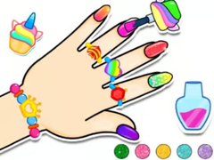 Cluiche Coloring Book: Nail Art & Bracelet Diy