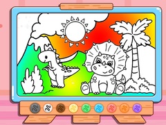 Cluiche Coloring Book: Jurassic Dinosaurs