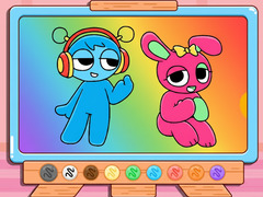 Cluiche Coloring Book: Sprunki Pinki & Oren
