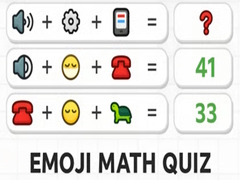 Cluiche Emoji Math Quiz