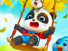 Cluiche Jigsaw Puzzle: Baby Panda Autumn Picnic Friends