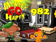 Cluiche Monkey Go Happy Stage 982