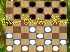 Cluiche Classic Checkers: Forest