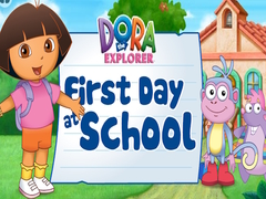 Cluiche Dora The explorer Dora's First Day at School