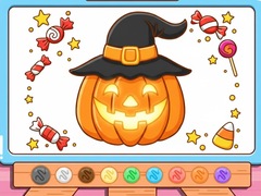 Cluiche Coloring Book: Halloween Pumpkin