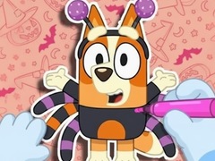 Cluiche Coloring Book: Halloween Spooky Bingo & Bluey