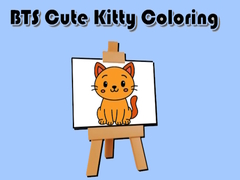 Cluiche BTS Cute Kitty Coloring