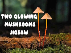Cluiche Two Glowing Mushrooms Jigsaw