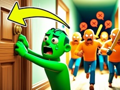 Cluiche Knock and Run. 100 Doors Escape