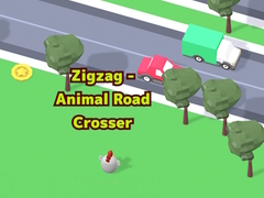 Cluiche ZigZag - Animal Road Crosser