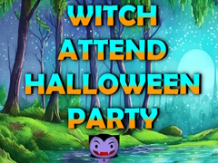 Cluiche Witch Attend Halloween Party