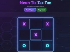 Cluiche Neon Tic-Tac-Toe