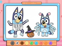 Cluiche Coloring Book: Bluey Halloween Costume