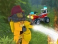 Cluiche Lego forest fire-fighting team