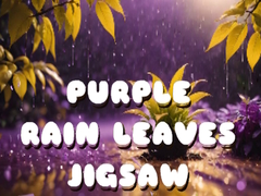 Cluiche Purple Rain Leaves Jigsaw