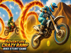 Cluiche Adventure Crazy Ramp Bike Stunt Game