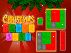 Cluiche Christmas Blocks Sort