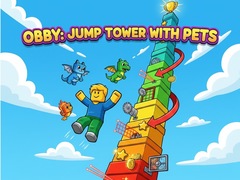 Cluiche Obby: Jump Tower with Pets