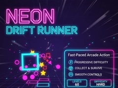 Cluiche Neon Drift Runner